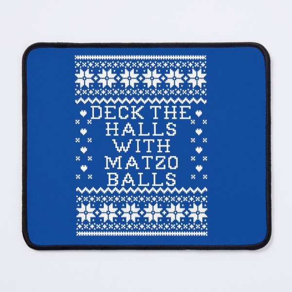 Item preview, Deck The Halls With Matzo Balls - Ugly Hanukkah Sweater Style designed and sold by Christmas-Tees.