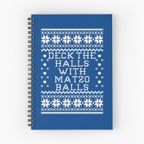 Item preview, Deck The Halls With Matzo Balls - Ugly Hanukkah Sweater Style designed and sold by Christmas-Tees.