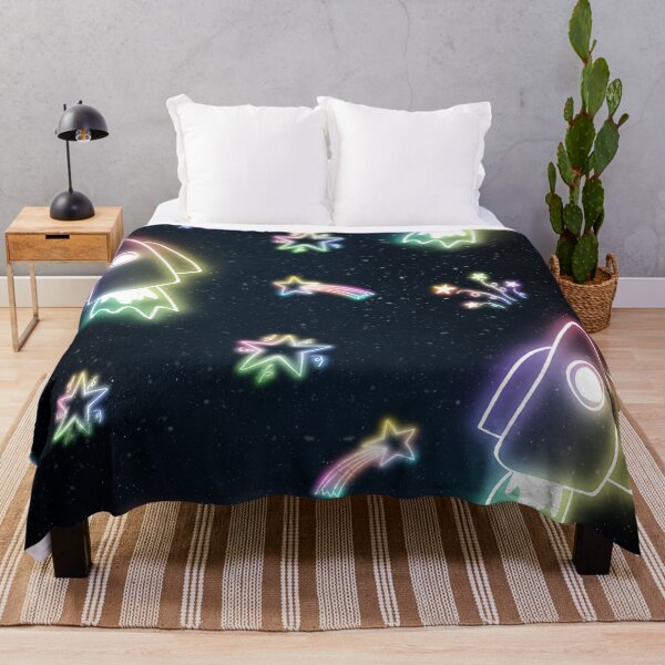 Item preview, neon star spacecraft designed and sold by NewPrint.
