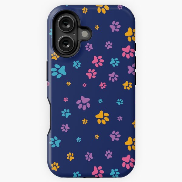 Item preview, Colorful Dog Paw Doodle Phone Case designed and sold by burakgulnar.
