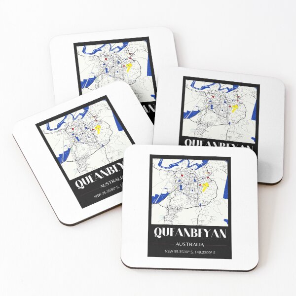 Item preview, Queanbeyan coordinates designed and sold by CrankyCactus.