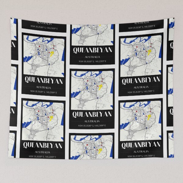 Item preview, Queanbeyan coordinates designed and sold by CrankyCactus.