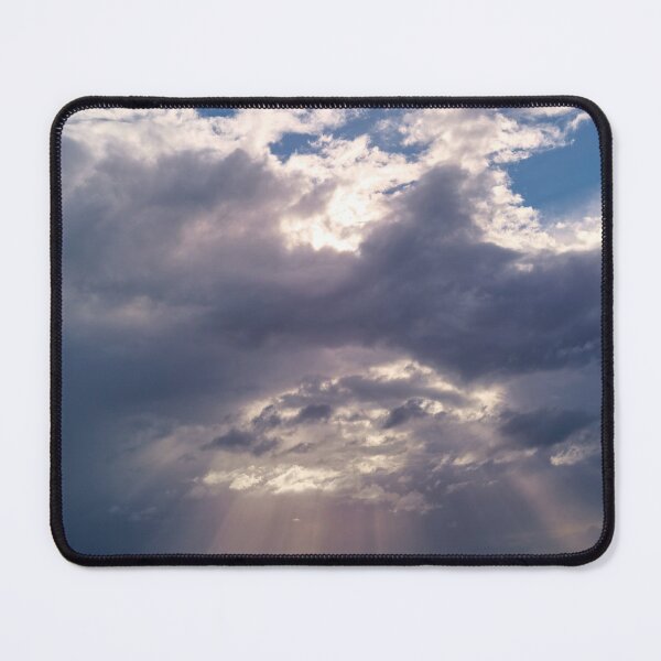 Item preview, Beautiful sky of sun shining thru the clouds on the ocean designed and sold by hendrikspix.