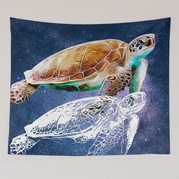 Item preview, Cosmic space turtle design  designed and sold by TrippyEarth.