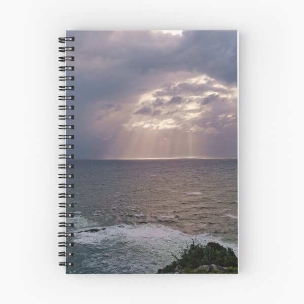 Item preview, Beautiful sky of sun shining thru the clouds on the ocean designed and sold by hendrikspix.