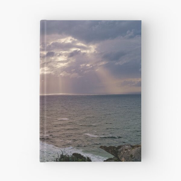 Item preview, Beautiful sky of sun shining thru the clouds on the ocean designed and sold by hendrikspix.