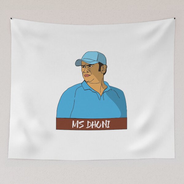 Item preview, MS Dhoni Indian cricketer t-shirt  | Indian cricketer  designed and sold by KARTICK DUTTA.