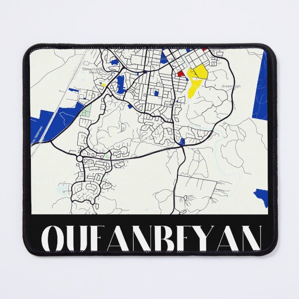 Item preview, Queanbeyan coordinates designed and sold by CrankyCactus.