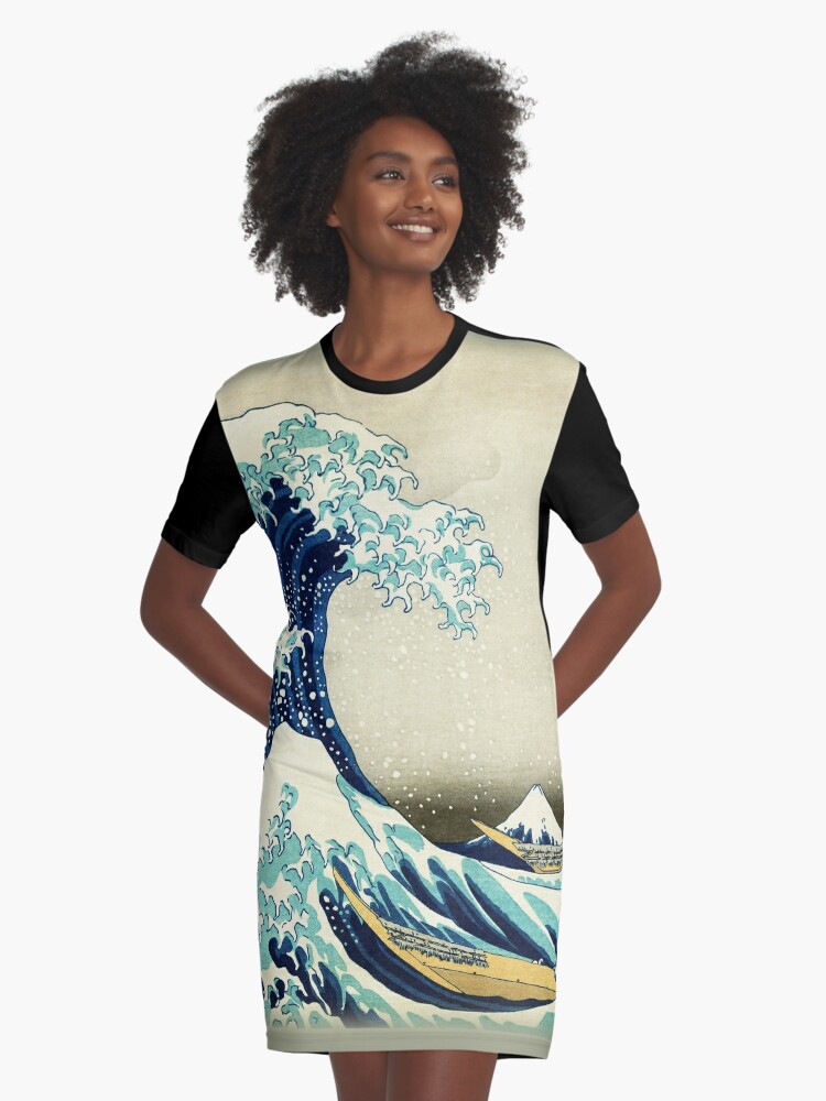 great wave off kanagawa dress