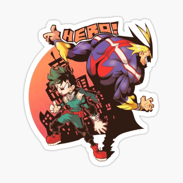 Kid Deku My Hero Academia Sticker Decal All Might Froppy Anime Meme