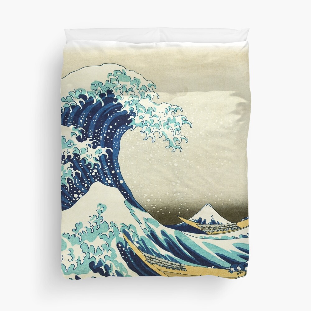 The Great Wave off Kanagawa Duvet Cover