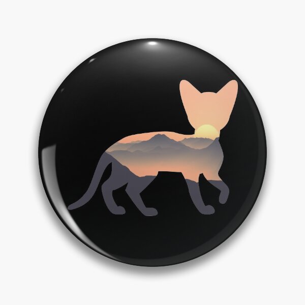 Item preview, Abyssinian cat Silhouette Sun Mountain Gift designed and sold by alaechamlal.