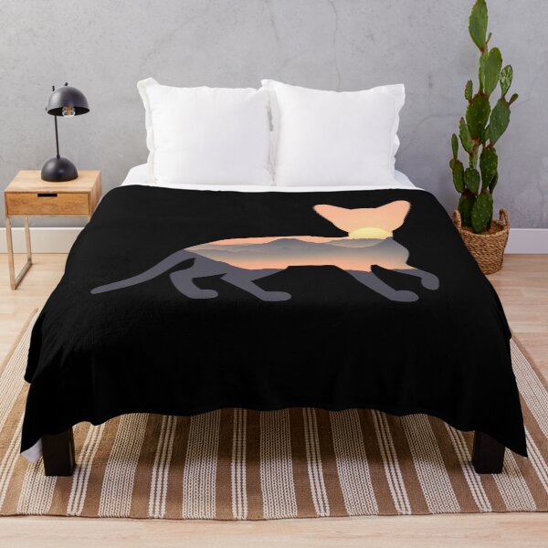 Item preview, Abyssinian cat Silhouette Sun Mountain Gift designed and sold by alaechamlal.