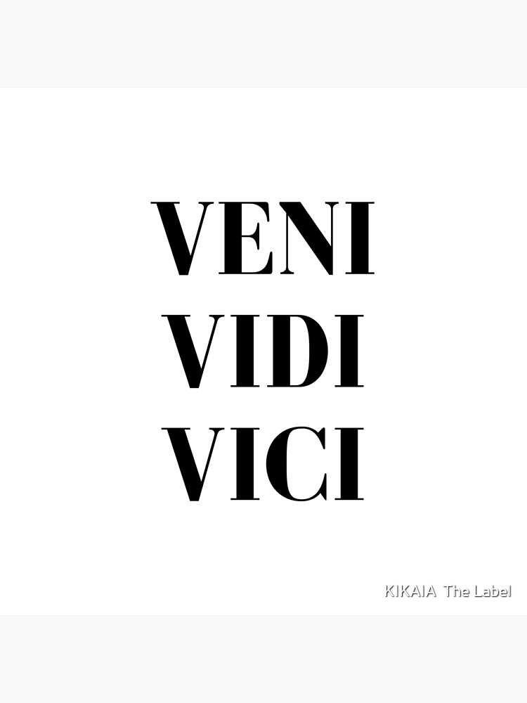  Veni Vidi Vici - I Came, I Saw, I Conquered Latin