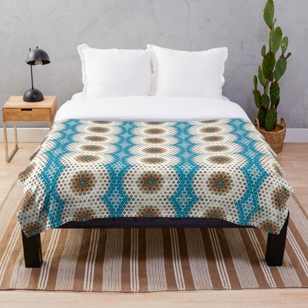 Item preview, Abstract blue honey comb designed and sold by Okuhle-Moon.