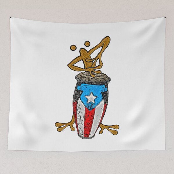 Item preview, Conga Coquí Taíno Puerto Rican Flag Conga designed and sold by SoLunAgua ..