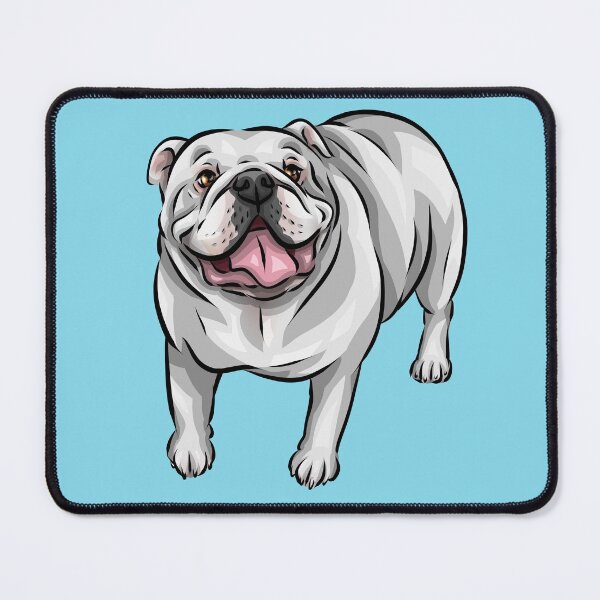 Item preview, White English Bulldog | Cute Dog Art designed and sold by shirinsart.