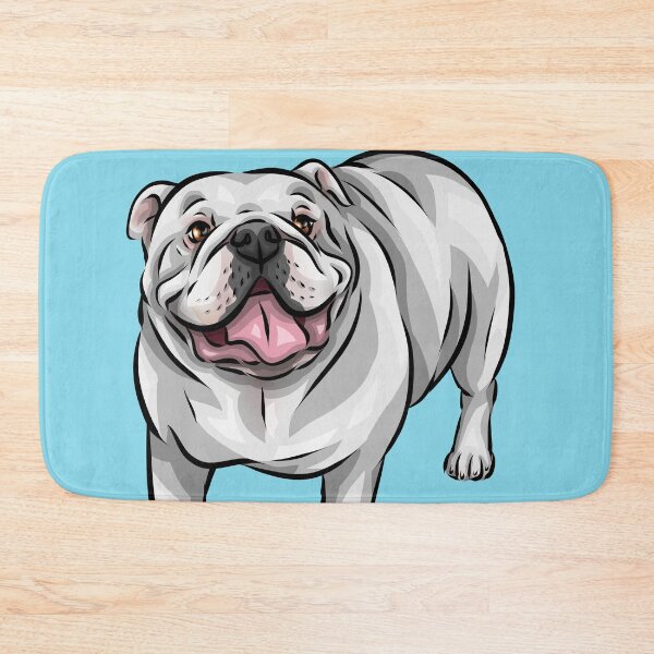 Item preview, White English Bulldog | Cute Dog Art designed and sold by shirinsart.