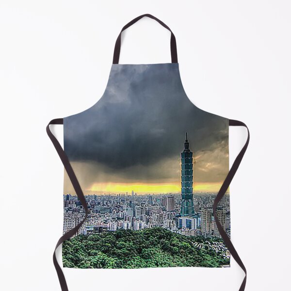 Item preview, Taipei Taiwan Cityscape, Taipei Skyline, Taipei 101 building, skyscraper, Capital of Taiwan, Formosa, Stormy clouds, Tom Keys designed and sold by Nostrathomas66.