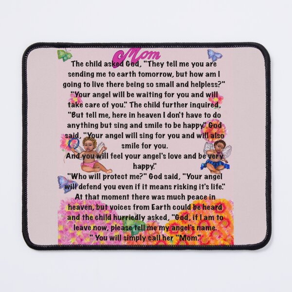 Item preview, The best Mother’s Day gifts, You will simply call her mom Beautiful poem about motherhood with angels designed and sold by Artonmytee.