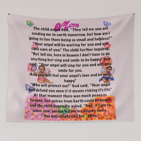 Item preview, The best Mother’s Day gifts, You will simply call her mom Beautiful poem about motherhood with angels designed and sold by Artonmytee.