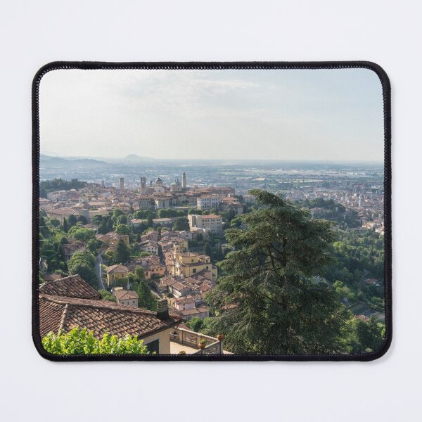 Item preview, Splendid Bergamo Vista - Upper City Lower City and Po River Plain from Above the Treetops designed and sold by Georgia Mizuleva.