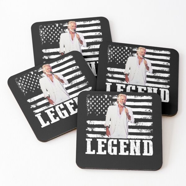 Item preview, Distressed American Flag Name Music Kenny Rogers Legend designed and sold by Destinee Frankie.