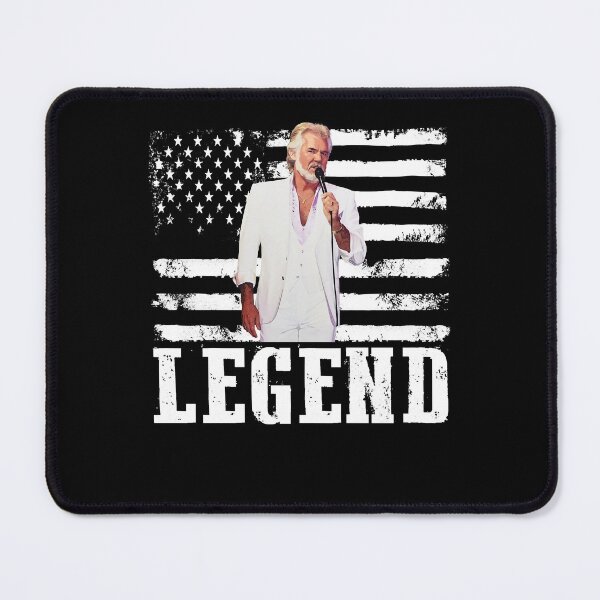 Item preview, Distressed American Flag Name Music Kenny Rogers Legend designed and sold by Destinee Frankie.