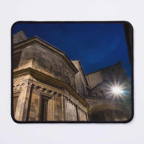 Item preview, Beautiful Bergamo at Night - Bright Star at Santa Maria Maggiore Basilica designed and sold by Georgia Mizuleva.