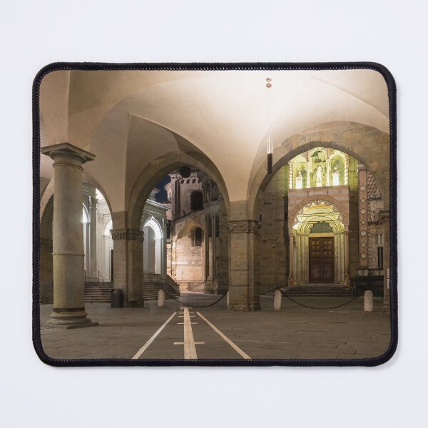 Item preview, Beautiful Bergamo at Night - Palazzo della Ragione Loggia with Antique Sundial designed and sold by Georgia Mizuleva.
