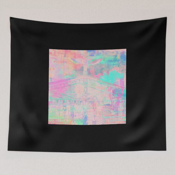 Item preview, Totem Log Cabin Abstract - Pastel designed and sold by AlsknMommaBear2.
