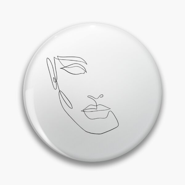 Item preview, Line art woman face  designed and sold by PrintsEntmt.
