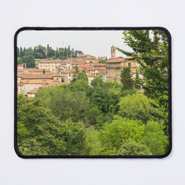 Item preview, Beautiful Bergamo Lombardy Italy - Citta Alta Upper City and Rocca di Bergamo Castle designed and sold by Georgia Mizuleva.