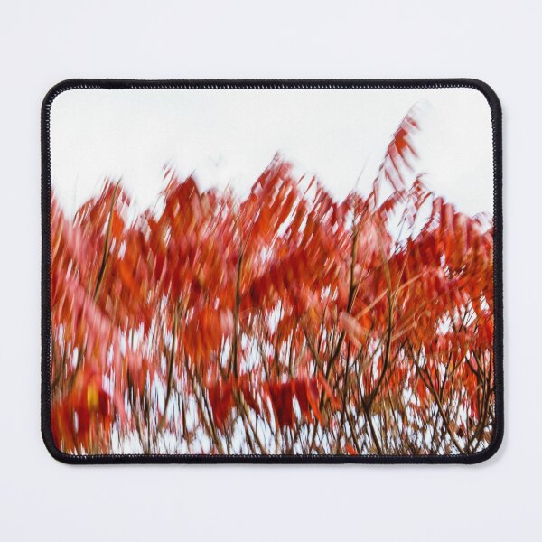 Item preview, Abstract Autumnal Harmony - Mesmerising Sumac Motion in Vivid Scarlet and Vermillion designed and sold by Georgia Mizuleva.