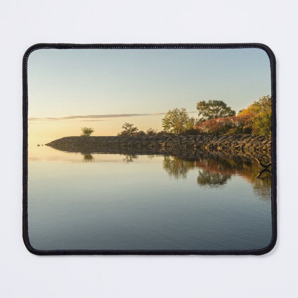 Item preview, Reflecting on Autumn - Softly Balanced Symmetry on the Shore of Lake Ontario designed and sold by Georgia Mizuleva.