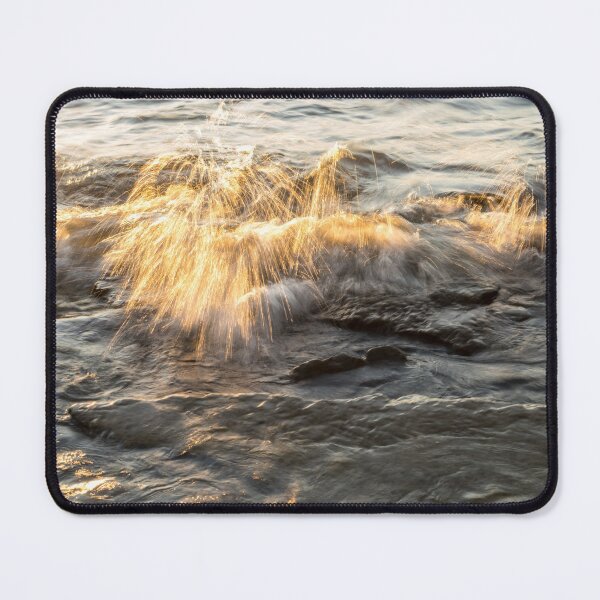 Item preview, Rough and Soft - Splashy Golden Brilliance on the Rocks designed and sold by Georgia Mizuleva.