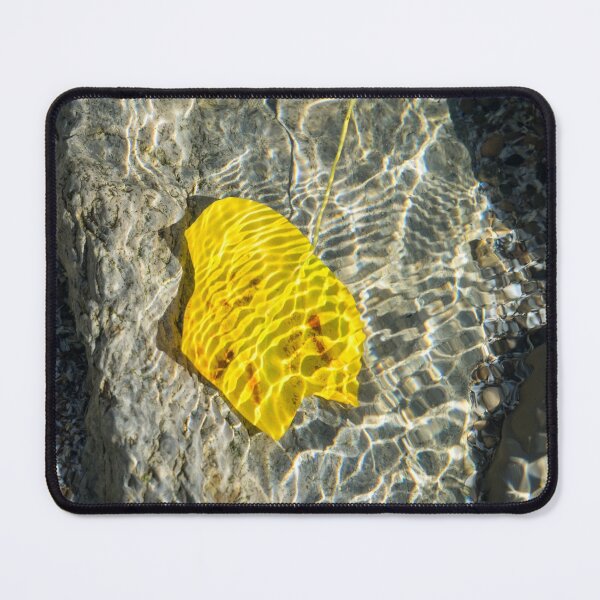 Item preview, Playful Patterns - Brilliant Golden Mesh on an Underwater Tulip Tree Leaf designed and sold by Georgia Mizuleva.