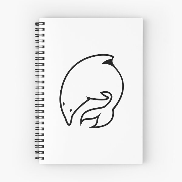 Item preview, Minimalist line art dolphine (light version) designed and sold by Dracos-Graphics.