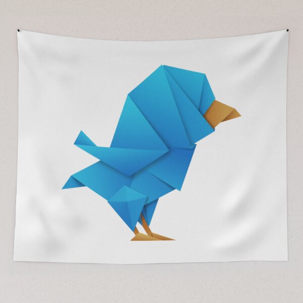 Artikelvorschau, Blauer Vogel-Origami; 13 Pro Max iPhone-Hüllen entworfen und verkauft von Micovic.