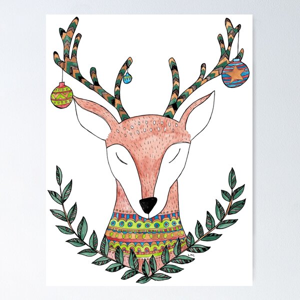 Item preview, A Very Merry Reindeer designed and sold by Laura Maxwell.