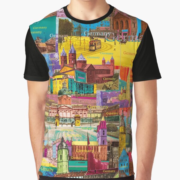 Germany is colorful and has many sights to offer, colorful gifts from Germany Graphic T-Shirt