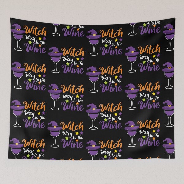 Item preview, Witch Way to the Wine designed and sold by CreativeMill.