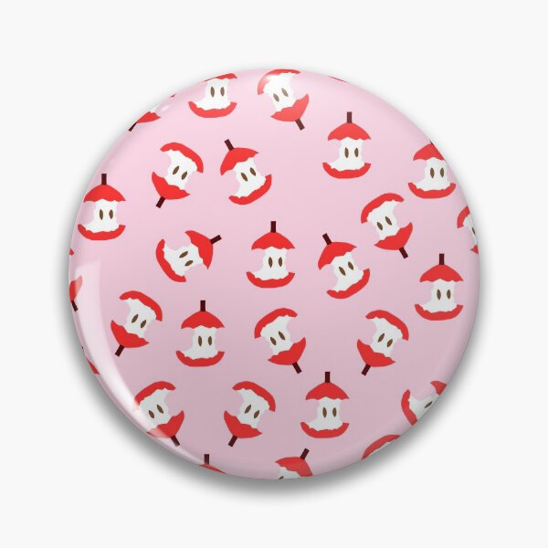 Item preview, Cute Apple Core Pattern on Pink Background designed and sold by kapotka.