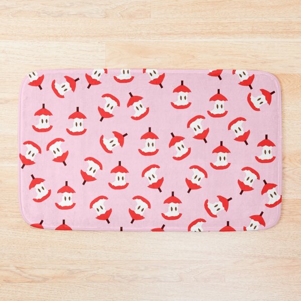 Item preview, Cute Apple Core Pattern on Pink Background designed and sold by kapotka.