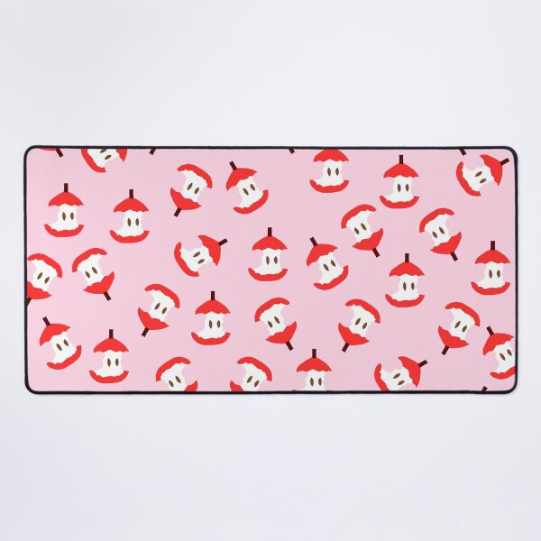 Item preview, Cute Apple Core Pattern on Pink Background designed and sold by kapotka.