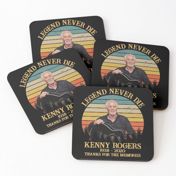Artikelvorschau, Sterben Sie nie Kenny Rogers Legende Danke an die Erinnerungen entworfen und verkauft von Destinee Frankie.