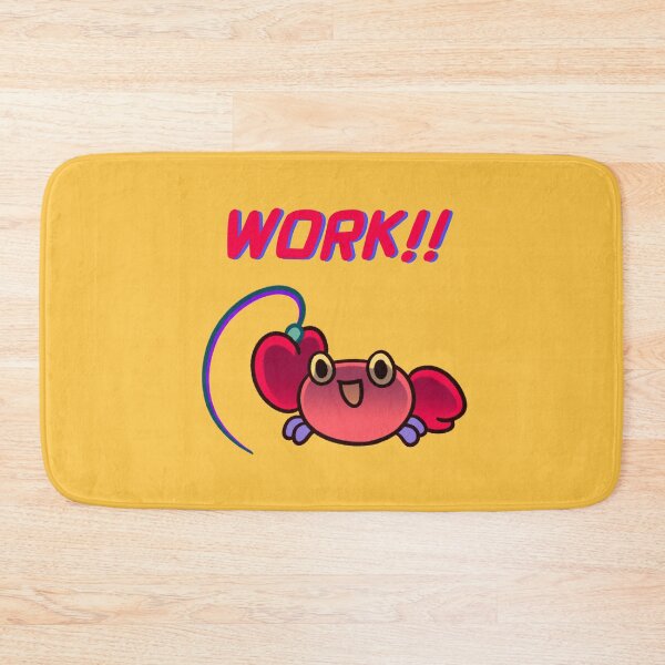 Item preview, Crabby crab - work hard designed and sold by pikaole.