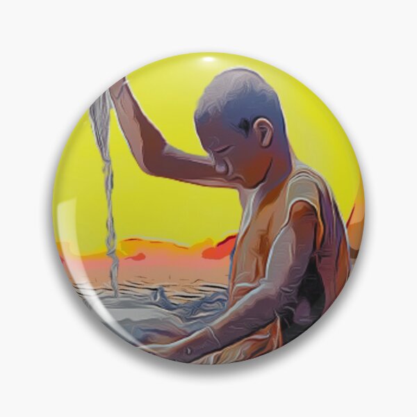 Item preview, Monk amongst desert sunset design  designed and sold by TrippyEarth.