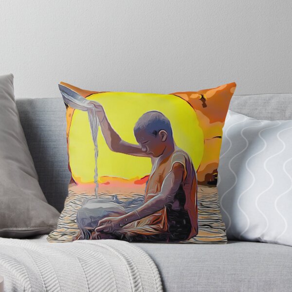Item preview, Monk amongst desert sunset design  designed and sold by TrippyEarth.