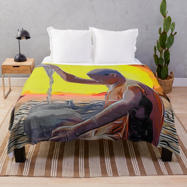 Item preview, Monk amongst desert sunset design  designed and sold by TrippyEarth.